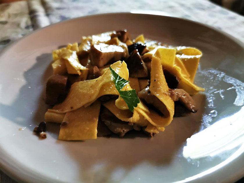 Pappardelle ai funghi porcini