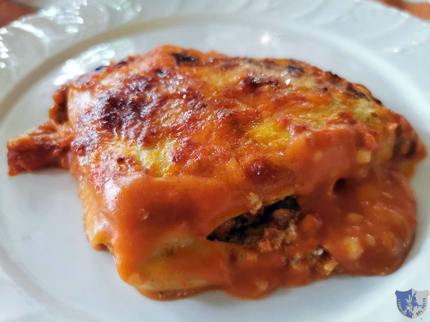 La lasagna dellAgriturismo Le Tre Pigne