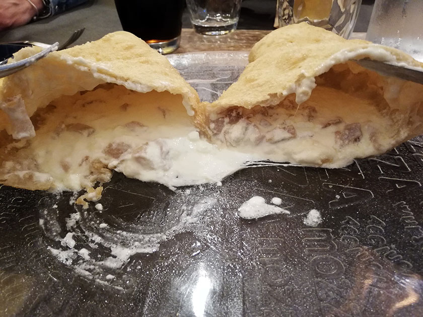 Calzone classico Dettaglio farcitura