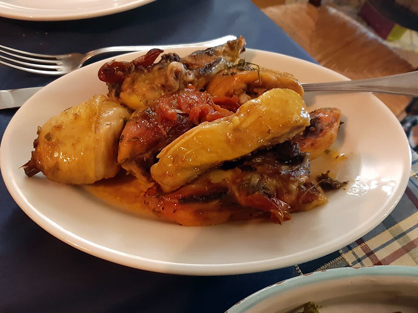 Pollo ruspante alla cacciatora