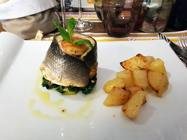 Rollatina di branzino