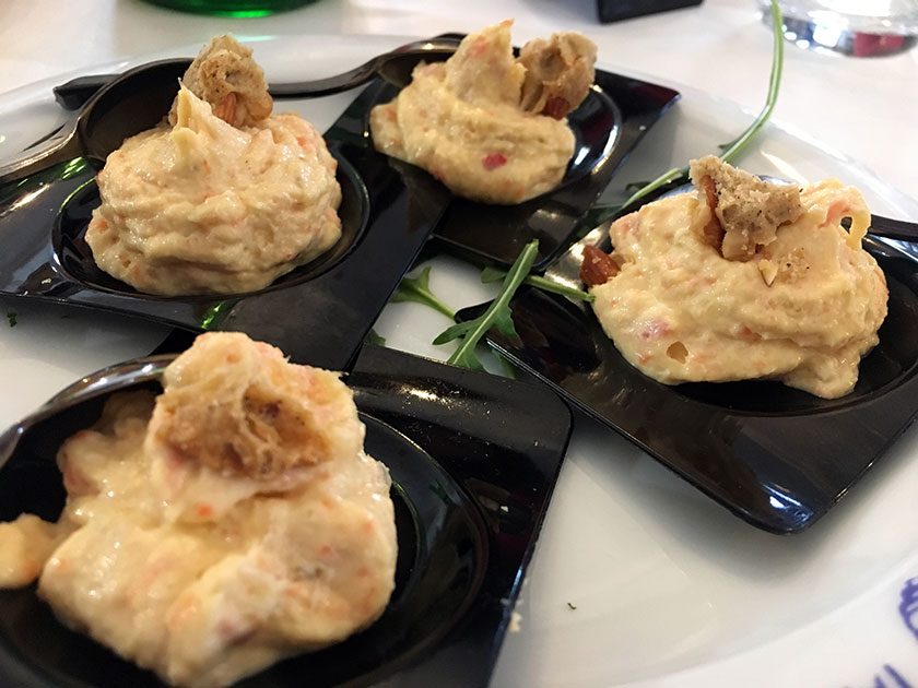 Mousse di pesce con tarallo napoletano