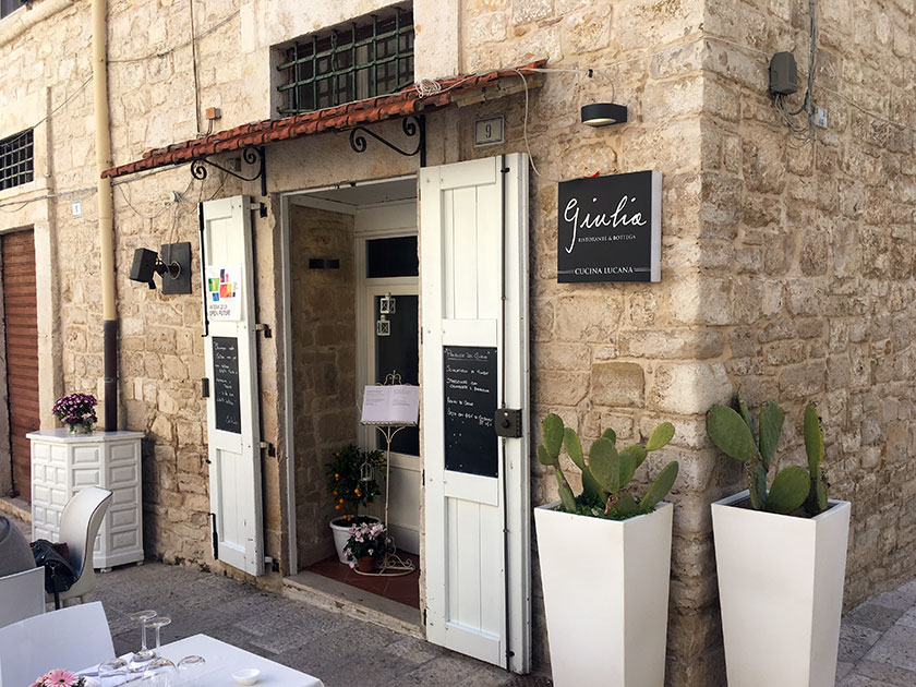 Giulia Ristorante Bottega Trani Bt Ingresso