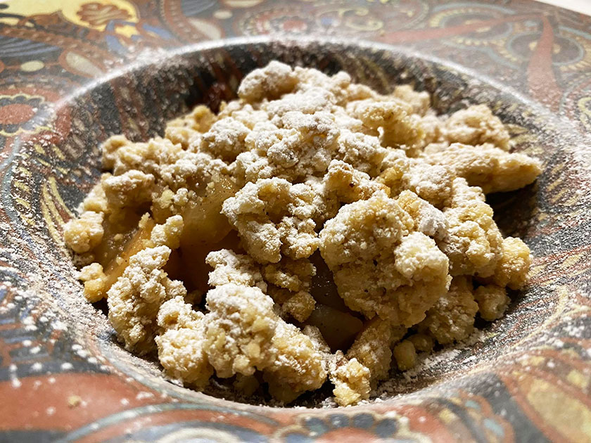 Crumble di mela annurca