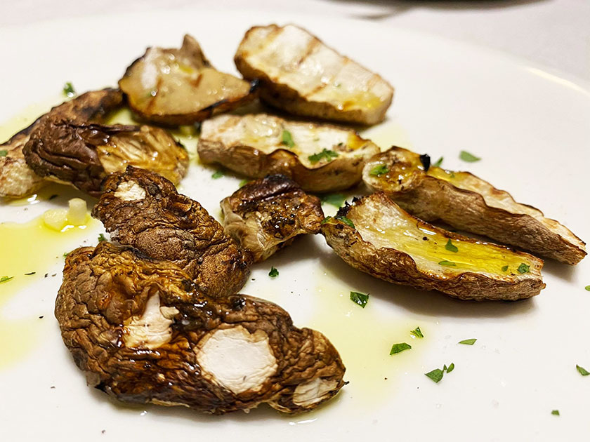 Porcini alla brace