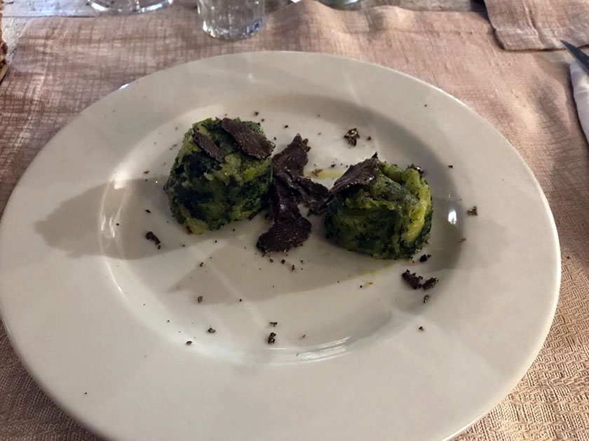 Rape e patare con tartufo