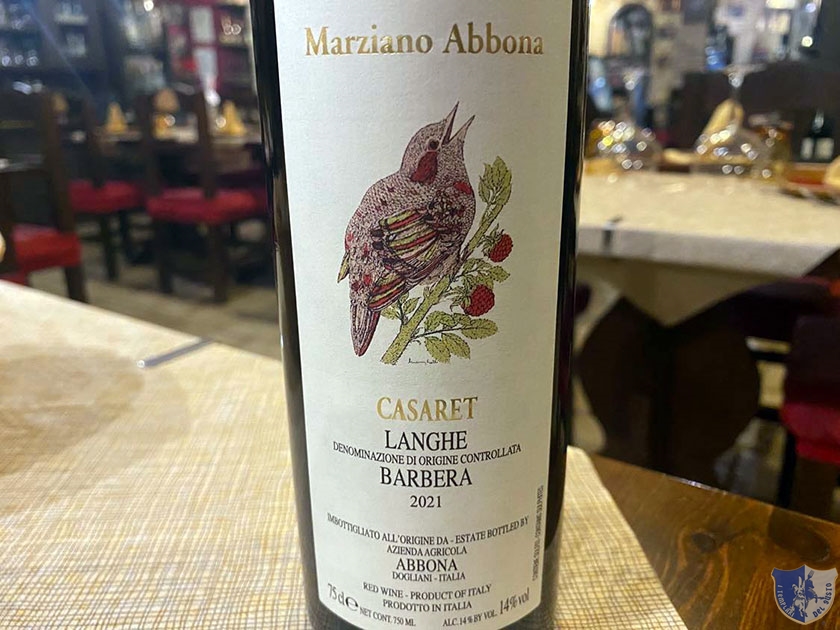 Casaret Langhe DOC Barbera di Marziano Abbona