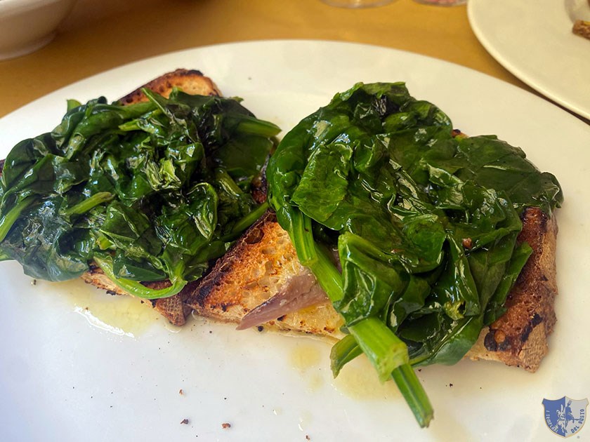 Pane burro alici e spinaci