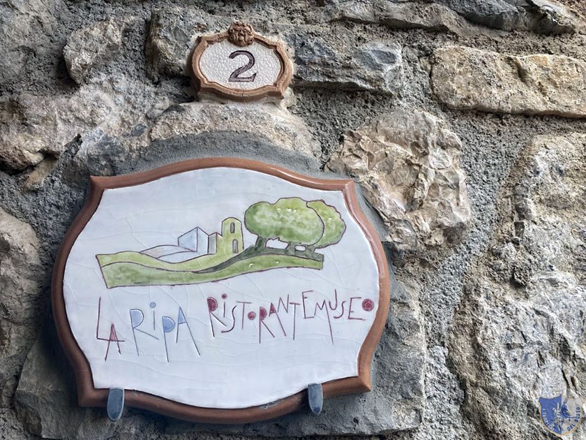 La Ripa Ristorante Museo Rocca San Felice Insegna esterna