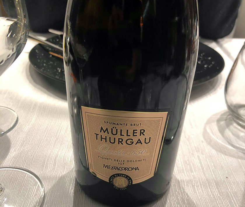 Müller Thurgau spumante quota 650 Mezzacorona