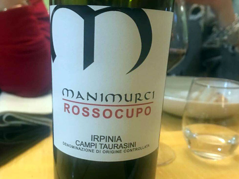 Rosso cupo Irpinia campi taurasini di Manimurci