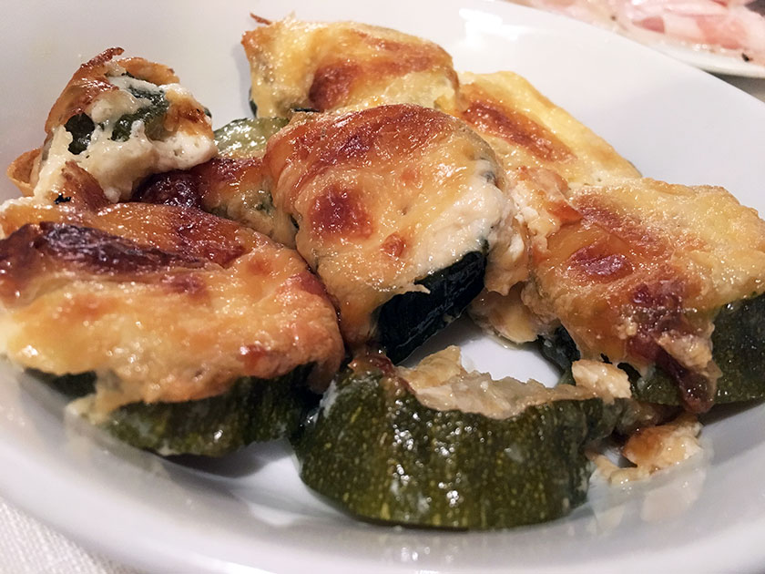 Zucchine al forno con la provola