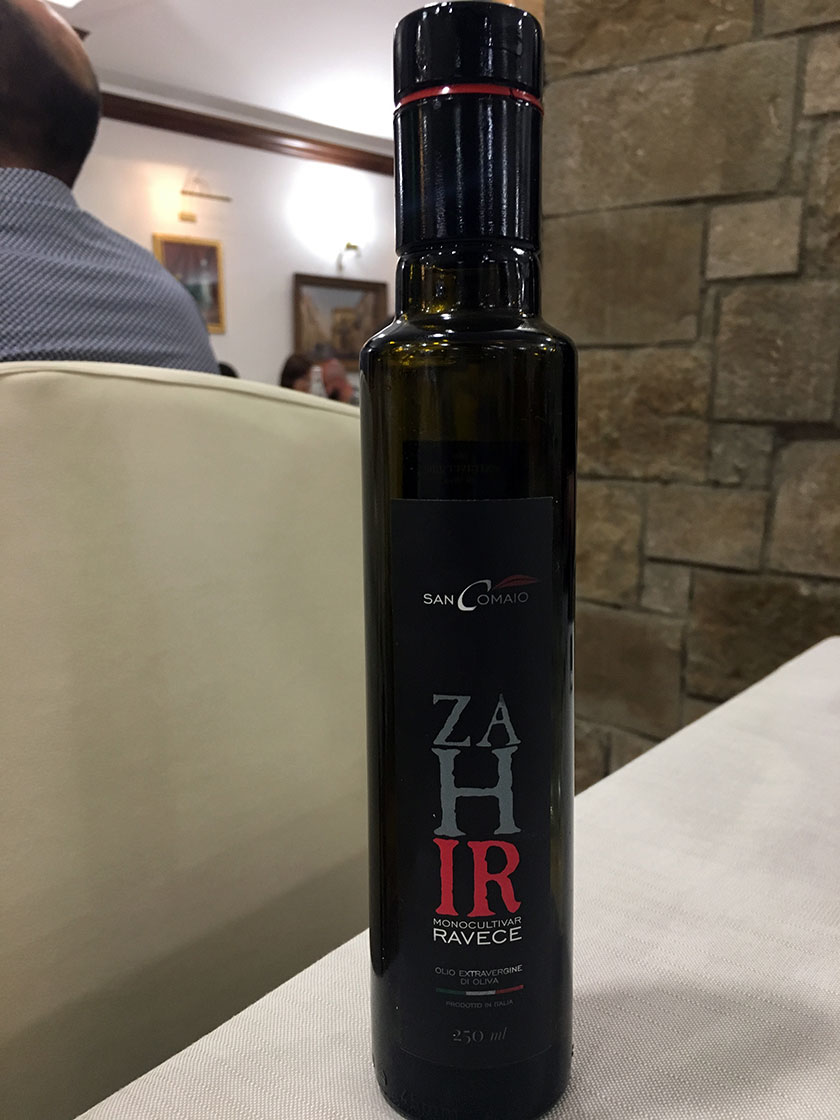 Zahir monocultivar Ravece di San Comaio