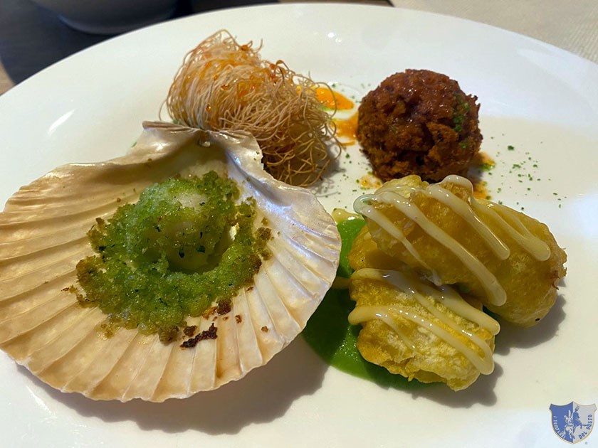 Selezione di antipasti caldi
