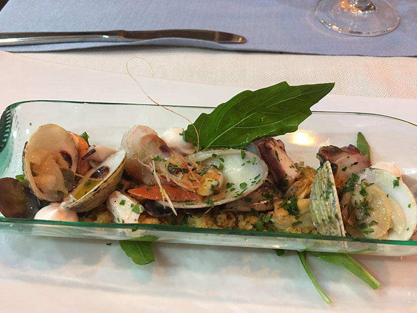 Fresella di mare scomposta