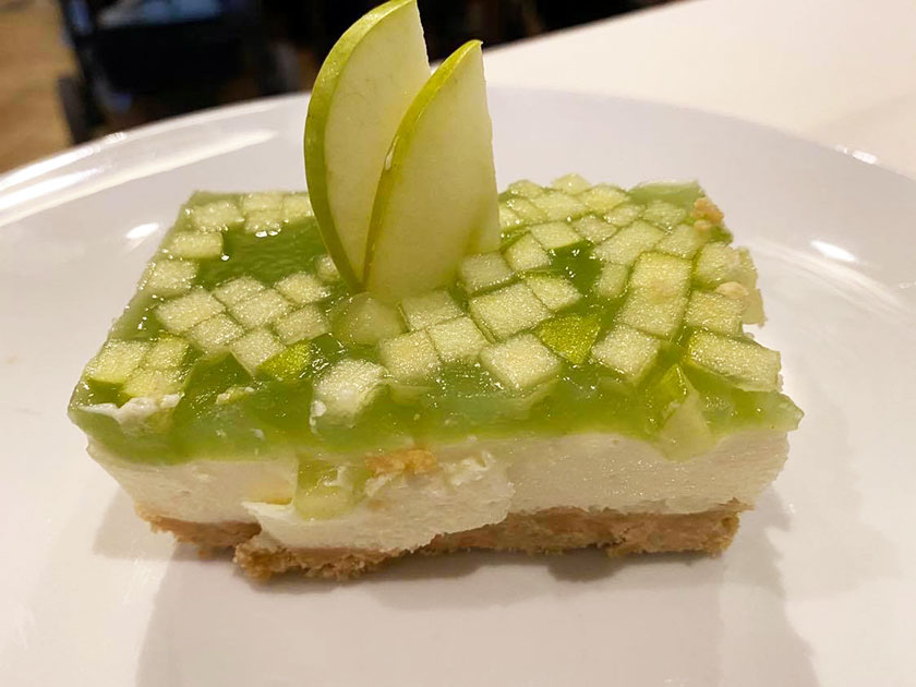 Cheesecake alla mela verde