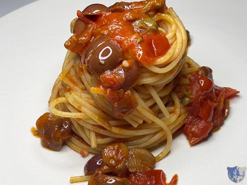 Spaghetti alla puttanesca Dettaglio