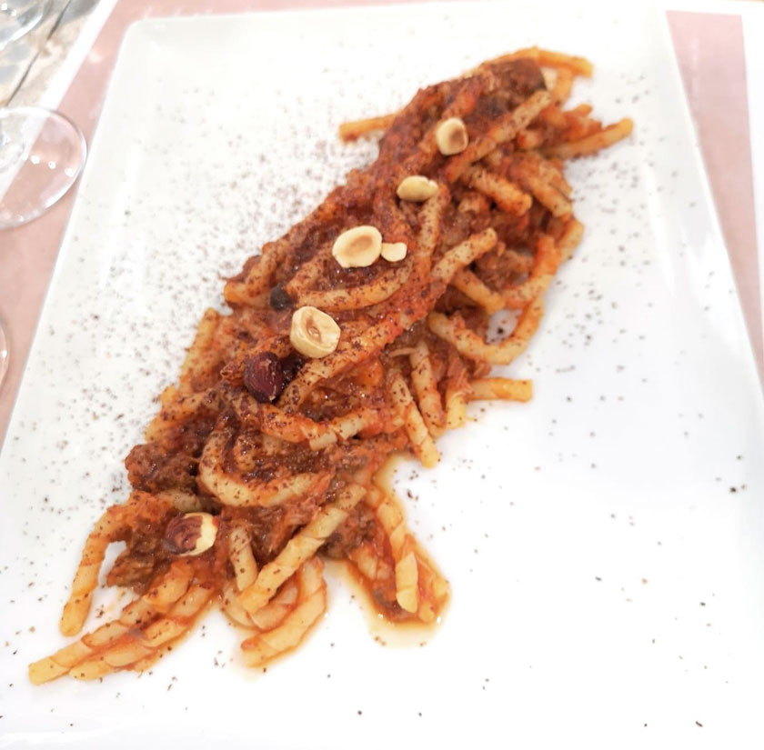 Fusilli al ferretto con ragù di cinghiale