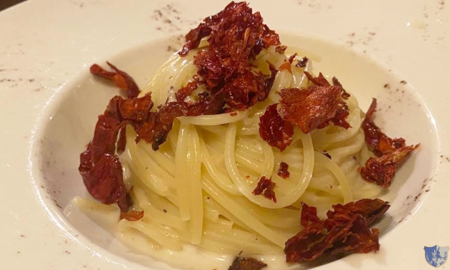 La Rondinella Osteria Pop. Scalea (Cs) - Spaghetti cacio e peperoni cruschi 