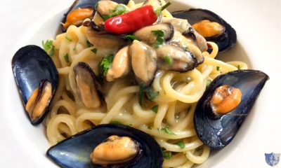 Spaghetti con le cozze (in bianco)