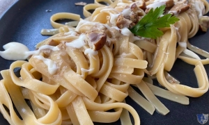 Sa&#039;di cucina &amp; co. Avellino - Le fettucce ai funghi porcini con crema di parmigiano e castagna fritta di Montella