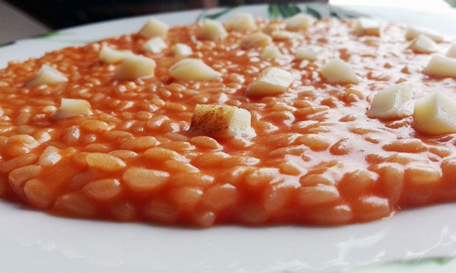 Risotto zucca e provola