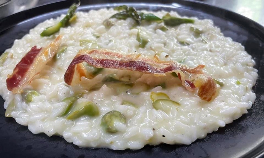 Locanda La Molara - Summonte (Av) - Risotto con asparagi e pancetta croccante