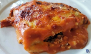 La Lasagna dell&#039; Agriturismo Le Tre Pigne. Ruviano (Ce)