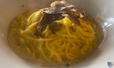 A Casa di Dionisio. Ceppaloni (Bn) - Tagliolini con tartufo nero e crema di formaggi