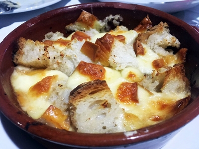 La zuppa di cipolle dell'Agriturismo Le Fontanelle. Pontelatone (Ce)