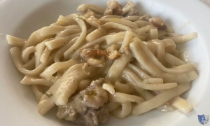 Amaranto Agriturismo. Sant&#039;Agata de&#039;Goti (Bn) - Pasta-fresca cremosa con fagioli porcini e salsiccia