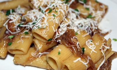 Rigatoni alla genovese con il conciato romano