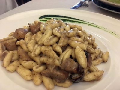 Osteria I Santi. Mercogliano (Av) - Cecatielli con funghi porcini e tartufo