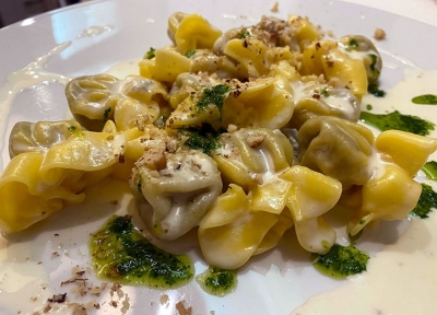 Bocca di Bacco-Cimitile (Na)-Fagottini con gorgonzola e noci 