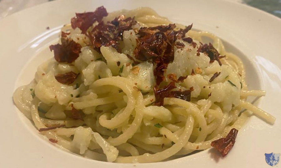 La Grotta da Concetta. Campobasso - Spaghetti aglio, olio, peperoncino e cavolfiore