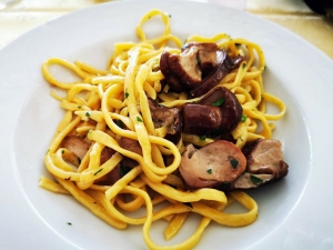 Ristorante da Santuccio. Sezze -Tagliatelle ai funghi porcini