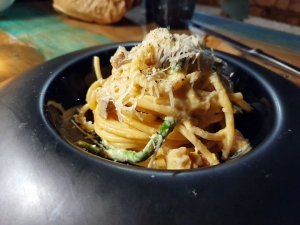 Mudejar Spiriti e Cucina. Sperlonga (Lt) - Carbonara di mare 