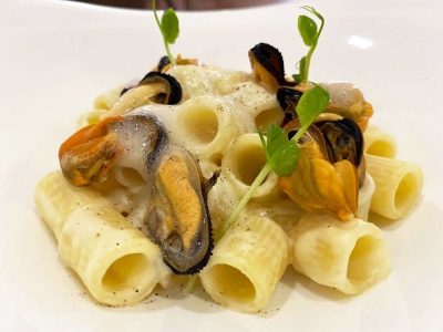 Agape ristorante - Sant'Agata de' Goti (Bn) - Tubettoni con provolone e cozze