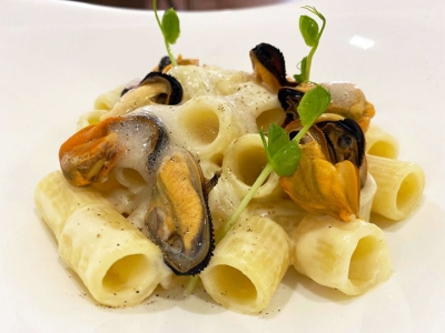 Agape ristorante - Sant'Agata de' Goti (Bn) - Tubettoni con provolone e cozze