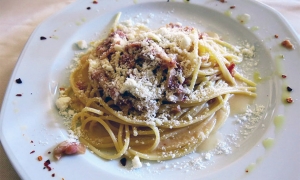 Gli Spaghetti alla Gricia dell&#039;Osteria di Antonio - San Michele di Serino (Av)